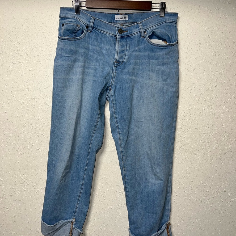 LOFT Blue Relaxed Jeans with‎ Classic Denim Style